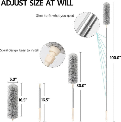 Microfiber Duster with Telescopic Extension Pole