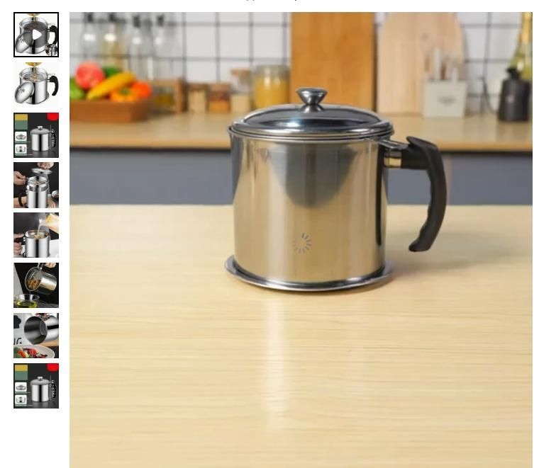 Stainless Steel Oil Strainer Pot